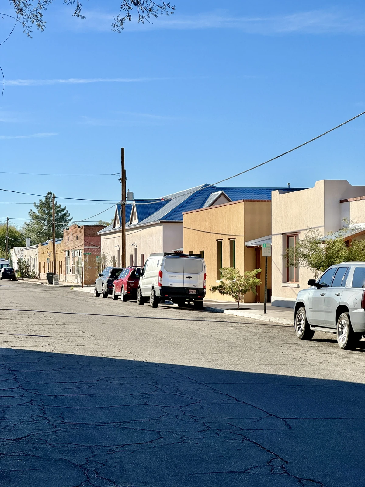 Adobe buildings on Simpson Street in Tucson’s Barrio Viejo
